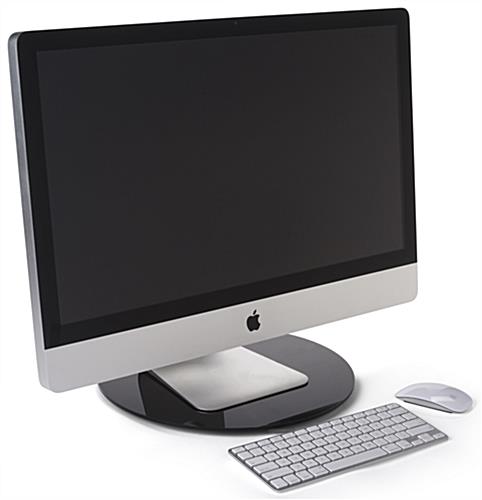 Swivel Monitor Riser with 15" Diameter Round Swivel Monitor Riser