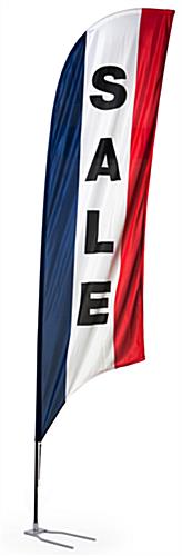 These swooper flags have a "SALE" message swooper flags