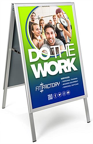 24" x 36" Folding A-Frame Sidewalk Sign Folding a-frame sidewalk sign fits 24" x 36" poster