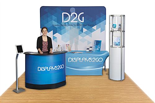 Custom Exhibit Booth with Portable Fixtures Portable Custom Exhibit Booth
