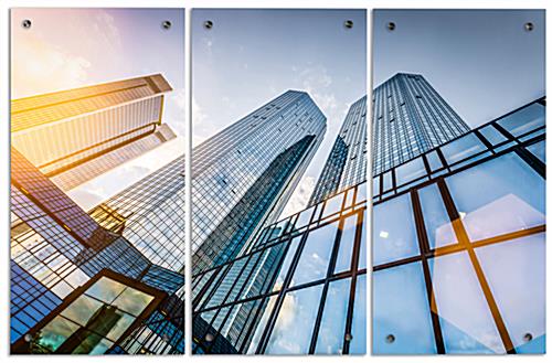 Skyscraper Acrylic Photo Panels Great for Studios Skyscraper Acrylic Photo Panels, 30" Overall Height