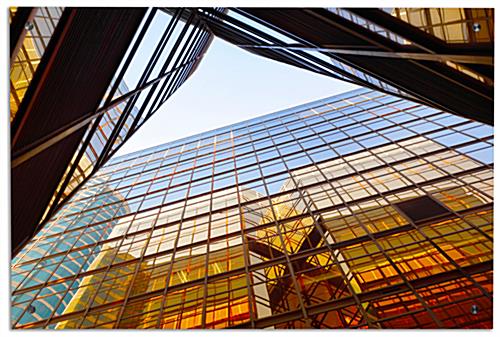 Modern Building Print on Acrylic for Businesses Modern Building Print on Acrylic, 36" Overall Height