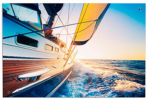 24" x 36" Sailboat Acrylic Photo Print Sailboat Acrylic Photo Print with Second Surface Application