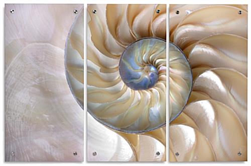 Modern Triptych with Three 15" x 30" Panels Modern Triptych with Three Acrylic Panels