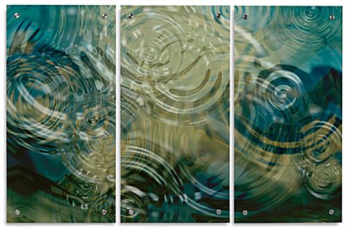Acrylic Panel Art with 3 Display Pieces 3-Piece Acrylic Panel Art