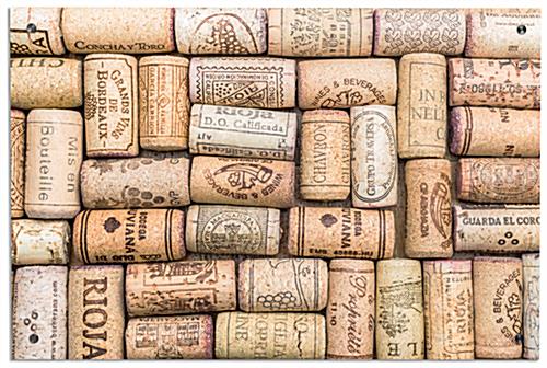 Wine Wall Art on 24" x 36" Acrylic Panel 24" x 36" Wine Wall Art