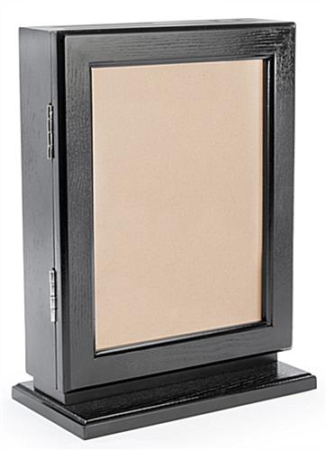 Black Wall Mounted Ballot Box with Two Deposit Slots, Turn Lock and Security Pen Black Wall Mounted Ballot Box