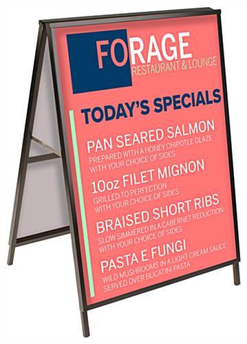 Large Metal A-Frame Sign - Perfect for Outdoor Advertising Outdoor large metal a-frame sign