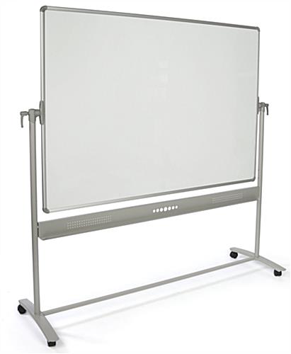 Reversible Whiteboard with 2 Write-On Panels Dry Erase Reversible Whiteboard