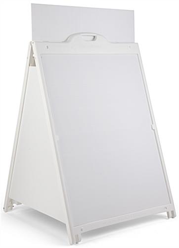 Nude View of 36 x 48 Sidewalk Sign with Inserts White 36 x 48 Sidewalk Sign with Inserts
