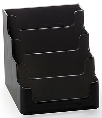Nude View of Four Pocket Business Card Holder Four Pocket Business Card Holder with Multiple Tiers
