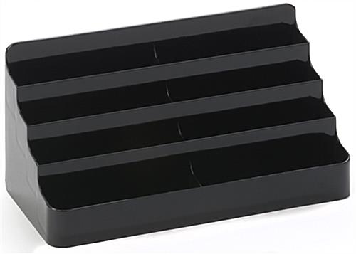 Nude View of Eight Pocket Business Card Holder Black Eight Pocket Business Card Holder