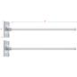 Easy to install wall mount banner hardware system