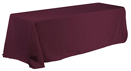 90 x 132-Inch, Burgundy Table Linen Fits 6-Foot Rectangular Table Linen Table Cover Fits 6 Foot Rectangular Table