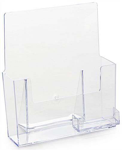 9-1/4 x 9-5/8-Inch Clear Plastic Magazine And Business Card Holder Magazine Holder: With A Business Card Pocket