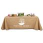 Custom burlap table cover made from premium jute material