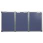 This 72 x 36 locking bulletin board has brackets for mounting