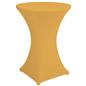 Gold bar height spandex table cover