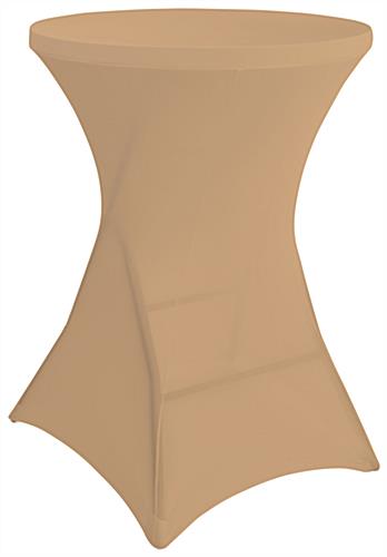 This Round Stretch Table Cover Is Great for Banquets Round stretch table cover with fire resistant fabric