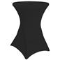 Round stretch table cover with machine washable design