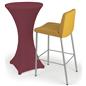 Cocktail table spandex cover with round surface top
