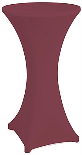 Cocktail Table Spandex Cover Is Perfect for Function Halls Plum cocktail table spandex cover