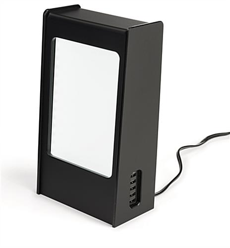Led Menu Stand Power Bank with LED Backlighting Led menu stand power bank is backlit