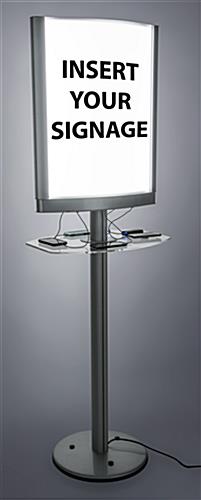 Snap Frame Light Box Charging Station - LED Backlit Double-sided snap frame light box charging station