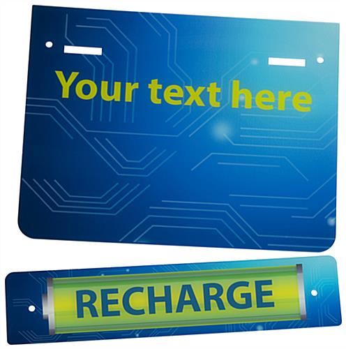 Replacement “Recharge” Graphic with Editable Text Field Replacement “Recharge” Graphic with Stock Artwork