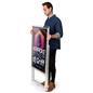 LED sandwich board with convenient portability