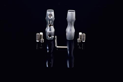 Dual Cable Clamp for Hanging Panels dual cable clamp