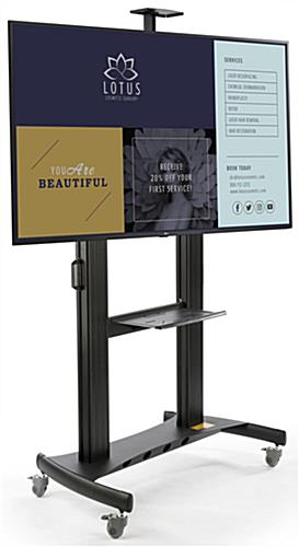 This Mobile Digital Monitor Display Stand Is Great for Collaborative Environments Mobile digital monitor display stand equipped with LG SuperSign content management
