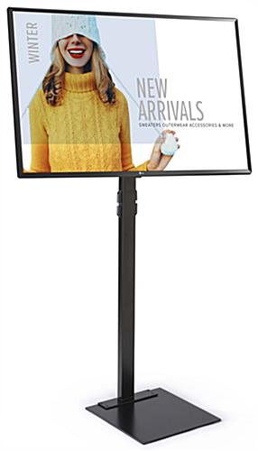 This Advertising TV Stand Makes it Easy to Create Promotions for Your Retail Store Advertising TV stand with SuperSign content management software