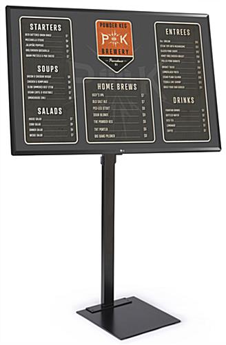 This All-In-One Digital Sign Is a Great Way to Keep Your Bar Menu Fresh Year-Round All in one digital sign with TV equipped with SuperSign software by LG