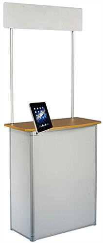 for Exhibit Booths Promotional Counter with iPad Mount