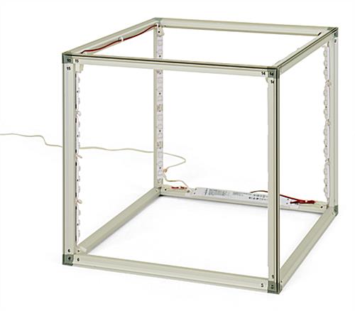 24” Illuminated Cube Display Hardware Only