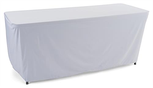 Trade Shows Are the Ideal Use for This Convertible Table Cloth White convertible table cloth