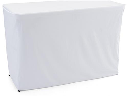 This Convertible Table Cloth is Perfect for Trade Shows Convertible table cloth with white color