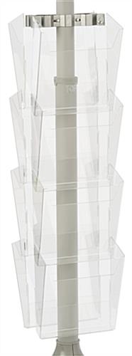 Double-Sided Literature Holder - Pole Not Included Double-Sided Literature Holder - 8 Pockets