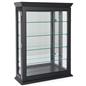 Wall mounted curio cabinet with four shelves