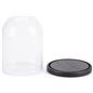Glass domes with bases features lift off top