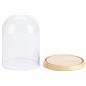 Glass domes with bases features lift off top