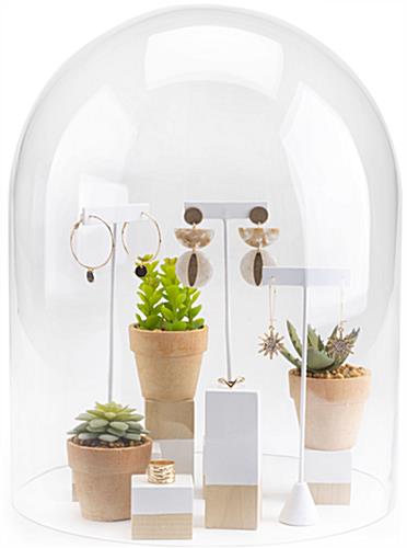 This Glass Display Cloche is Perfect for Showcasing Natural Objects and Collectibles Glass display cloche with lift-off top