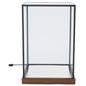 LED glass tabletop display box with 11.5 inch width