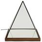 Lighted pyramid glass box with 17.5 inch height