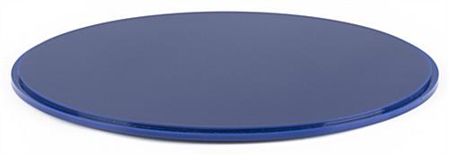 This 12" Blue Display Base For DCR Round Cases Is a Fresh Way to Switch Up Your Showcased Items 12" blue display base for DCR round cases with lift-off top