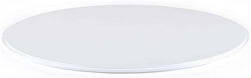This 20" Diameter White Display Case Base for DCR Series Cases Brings a Simple Touch to This Cylinder Case 20"diameter white display case base for DCR series cases made of durable acrylic