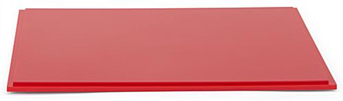 This 12" Square Red Acrylic Display Base is a Fun Way to Showcase Your Sports Memorabilia 12" square red acrylic display base with indent along edge