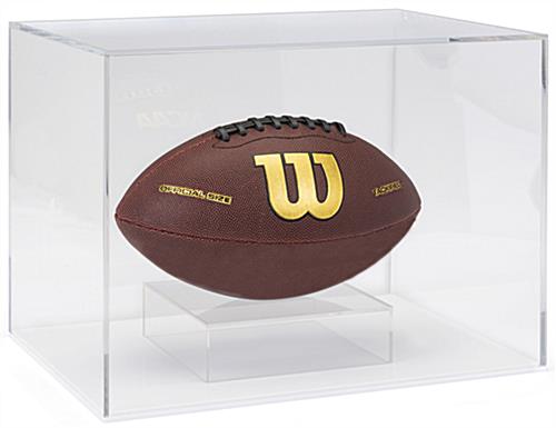 This Acrylic Helmet Display Box Is Great for Sports Collectibles Acrylic helmet display box with 0.5" thick base