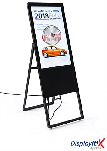 Collapsible Digital Signage Ad Display Includes Displayit!Xpress CMS collapsible digital signage ad display with content management software